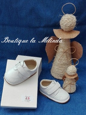 Chaussure style baby boy - Blanche - Réf. Ben - Boutique la Mélinda